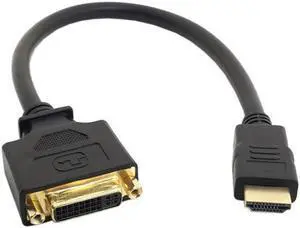 The New DVI Female to HDMI Male Adapter Converter Cable For PC Laptop HDTV 10cm