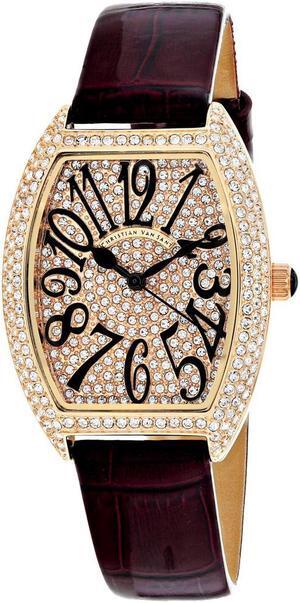Christian Van Sant Women's Elegant Watch Quartz Mineral Crystal CV4822