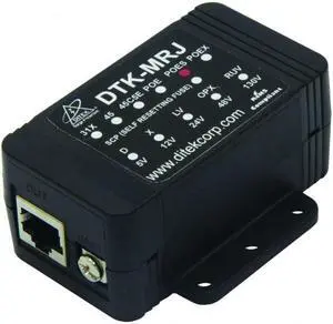 Ditek DTK-MRJPOES Shielded Gigabit PoE Surge Protection