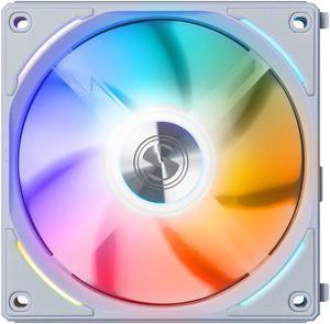 LIAN LI UNI FAN AL120 RGB White 12CM FAN SINGLE PACK WITHOUT CONTROLLER  ---UF-AL120-1W