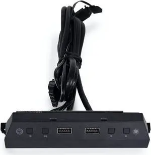 LIAN LI LAN216-1X ,  Black Additional IO Kit, Black Fan Control /USB module , Compatible with Lancool 216RX only -------------LAN216-1X