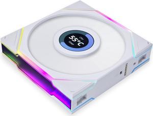 Lian Li UNI FAN TL LCD 120 RGB Single Pack White Color (No controller included)- 12TLLCD1W