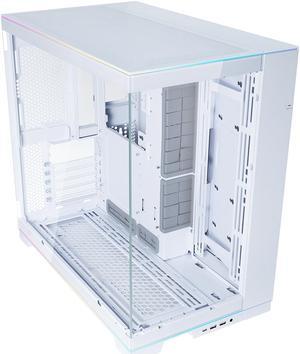 LIAN LI O11 EVO RGB White Aluminum  Steel  Tempered Glass ATX Mid Tower Computer Case O11DERGBW