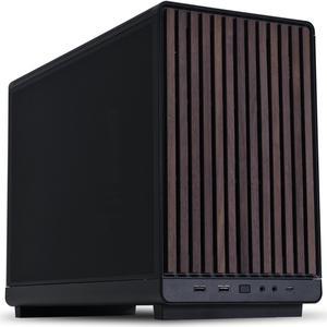 LIAN LI A3- mATX-WD Black Wood front panel  SPCC M-ATX / ITX Computer Case ------ A3- mATX-WD Black