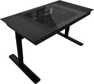 Lian Li Motorized Standing Desk DK-07X : Dual E-ATX Support, Wireless Charging & USB Ports for Ultimate Workflow - Versatile Motorized Desk - Cable Management --  DK07X