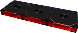 Lian Li UNI Fan TL 120 Wireless - Triple Pack (Reverse Blade) - 2.4 GHz Wireless Controller Included - Infinity Mirror Design - Controller required. - Black (12RTL1W3B)