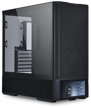 Lian Li LANCOOL 207 Digital ATX Computer Case w/ Integrated LCD Screen, Mesh-Centric Panels Mid-Tower PC Case w/ 2 x 140x40x30mm PWM Fans, 2 x 140mm Fans Pre-Installed, Side or Rear Mount PSU