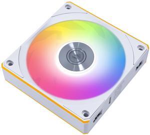 Lian Li UNI Fan CL Wireless 120 - Single Pack - 2.4 GHz Wireless Signal for RGB & Fan Control - Dual Control Light Zones - 28mm FDB Fan - Controller NOT Included & Required - White (12CL1W1W)