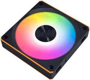 Lian Li UNI Fan CL Wireless 120 - Single Pack - 2.4 GHz Wireless Signal for RGB & Fan Control - Dual Control Light Zones - 28mm FDB Fan - Controller NOT Included & Required - Black (12CL1W1B)
