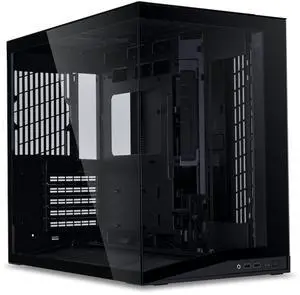 LIAN LI O11D MINI V2 | Compact ATX Mid-Tower Airflow Computer Case | Panoramic View | Fully Ventilated Airflow | Adjustable I/O | Pillar-Less | Cable Management | Black  (O11DMIV2X)