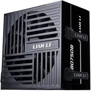Lian Li RB750 80 Plus Bronze Non Modular - Low-Noise ATX 750 Watt Power Supply with 12+4Pin Connector - ATX 3.1 & PCIe 5.1 Compliant - Cable Management - 135mm Larger Fan - Black (RB0750B)