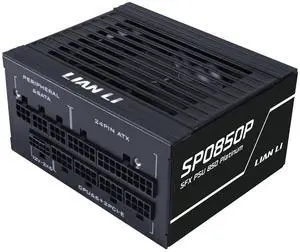 Lian Li SP850 Platinum - 850 Watt SFX Form Factor Power Supply with 12V-2x6 Cable - ATX 3.1 & PCIE 5.1 Compliant - Full Modular - 100% Japanese 105C Capacitors - Black (SP0850P.B)