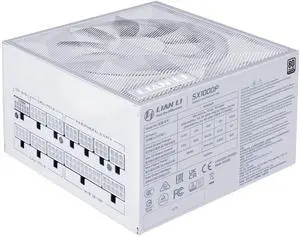 Lian Li SX 1000W Full Modular SXP Compact ATX Form Factor Power w/ 12V-2x6 Cable - ATX 3.1 & PCIE 5.1 Compliant, Cybenetics Platinum Efficiency - 140MM - 10 Year Warranty - White (SX1000P.W)