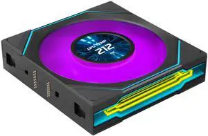 Lian Li UNI FAN SL-INF LCD Flex 120mm Reverse Blade ARGB Fan, Single Pack, Controller Not Included, Black (12RSLIND1F1B) Lian Li UNI FAN SL-INF LCD Flex 120mm Reverse Blade ARGB Fan, Single Pack, Controller Not Included, Black (12RSLIND1F1B)