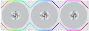 Lian Li UNI FAN TL Flex 120mm Reverse Blade ARGB Fan, 3 Pack, Infinity Mirror, Controller Included, White (12RTL1F3W) Lian Li UNI FAN TL Flex 120mm Reverse Blade ARGB Fan, 3 Pack, Infinity Mirror, Controller Included, White (12RTL1F3W)