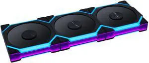 Lian Li UNI FAN SL Flex 120mm ARGB Fan, 3 Pack, Controller Included, Black (12SL1F3B) Lian Li UNI FAN SL Flex 120mm ARGB Fan, 3 Pack, Controller Included, Black (12SL1F3B)