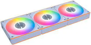 Lian Li UNI FAN CL Flex 120mm Normal Blade (NOT Reverse) ARGB Fan, 3 Pack, Controller Included, White (12CL1F3W) Lian Li UNI FAN CL Flex 120mm Normal Blade (NOT Reverse) ARGB Fan, 3 Pack, Controller Included, White (12CL1F3W)
