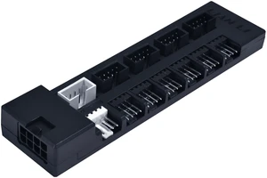 Lian Li Edge Hub V2 USB 3.0 & PWM Fan Hub, Dual 1-to-4 Controller with 6 Fan Ports - Real-time Bandwidth Monitoring - Overload Alerts - Clean Chipset-Direct USB 2.0 Connection - Black (EG-HUB04B) Lian Li Edge Hub V2 USB 3.0 & PWM Fan Hub, Dual 1-to-4 Controller with 6 Fan Ports - Real-time Bandwidth Monitoring - Overload Alerts - Clean Chipset-Direct USB 2.0 Connection - Black (EG-HUB04B)