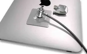 Maclocks CL15UTL Universal Tablet Lock Adhesive Security Plate with Security Slot & 6-Foot Cable Lock (Silver)