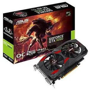 ASUS Geforce GTX 1050 OC Edition 2GB GDDR5 DVI-D HDMI DP 1.4 Gaming Graphics Card Graphic Cards CERBERUS-GTX1050-O2G