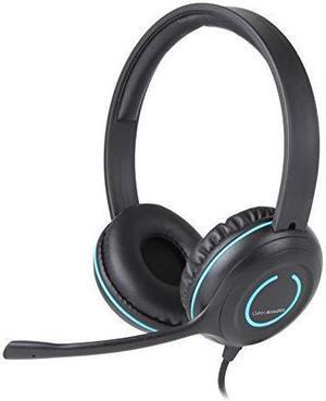 Cyber Acoustics 3.5mm Stereo Headset with Headphones and Noise Cancelling Microphone for PCs, Tablets, and Cell Phones in The Office, Classroom or Home (AC-5002)