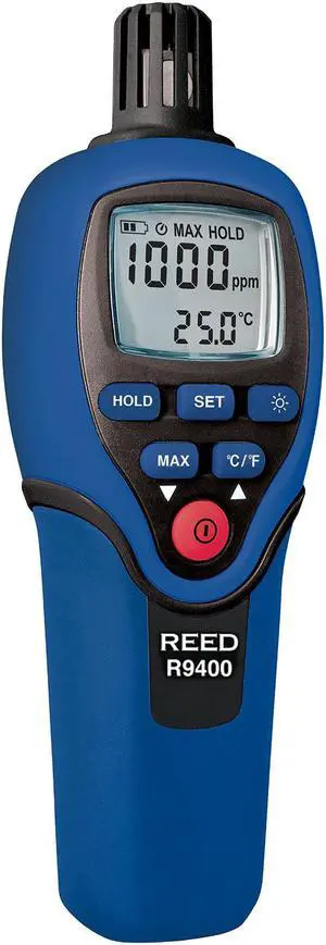 REED Instruments R9400 Carbon Monoxide Meter with Temperature