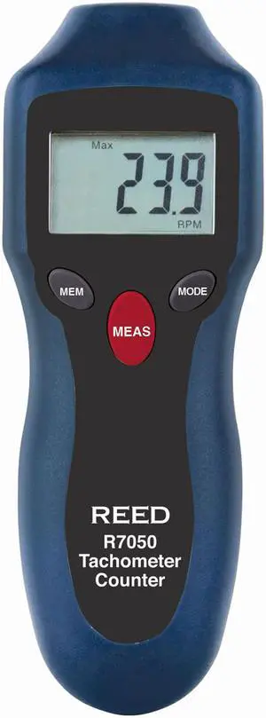 REED Instruments R7050 Compact Photo Tachometer and Counter