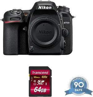 Nikon D7500 DSLR Camera (Body Only) - with Memory Card