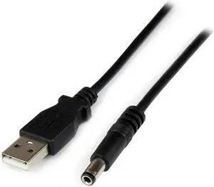 USB to 5.5mm power cable - Type N barrel - 1m
