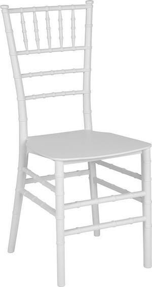 HERCULES Series White Resin Stacking Chiavari Chair