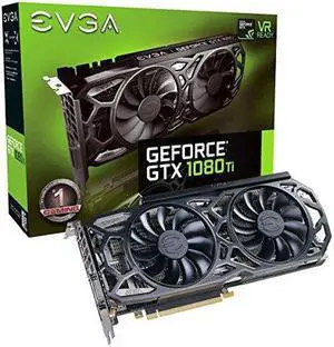 EVGA GeForce GTX 1080 Ti SC Black Edition Gaming, 11GB GDDR5X, iCX Cooler & LED, Optimized Airflow Design, Interlaced Pin Fin Graphics Card 11G-P4-6393-KR (Renewed)