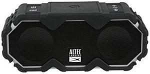 Altec Lansing Mini LifeJacket Jolt Bluetooth Speaker with Qi, Wireless, Waterproof, Portable, Speakers, Loud Volume, Strong Bass, Rich Stereo System, Microphone, 16 Hour Battery, 100 ft Range, Gray