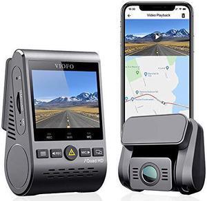VIOFO Dual Dash Cam 2K 1440P 60fps +1080P 30fps Front and Rear Dash Camera with Wi-Fi GPS, Parking Mode, Emergency Recording, Super Capacitor, Motion Detection (A129 Plus Duo)