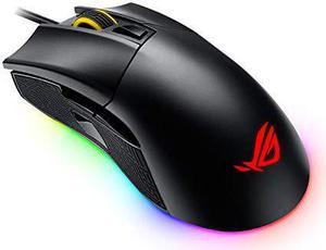 ASUS Optical Gaming Mouse - P502 ROG Gladius II | Ergonomic Right-hand Grip | PC Gaming Mouse for FPS Games | 12000 DPI Optical Sensor | Omron Switches | 6 Buttons | Aura Sync RGB Lighting