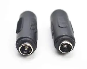 Siren DC Female to Female Coupler,6pack 2.1mm X 5.5mm Dc Power Cable Female to Female Coupler DC Power Male Female Jack Adapter, 2.1mmx5.5mm Connector for CCTV Camera (6pack, Female-Female)
