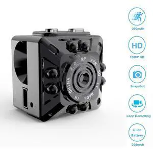 Nanny Cam, Eesteros 1080P HD Mini Camera Hidden Spy Camera Motion Detection Video Recorder Support up to 32G Micro SD Card(Not Include)