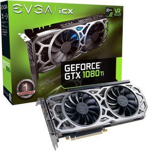 EVGA GeForce GTX 1080 Ti SC2 Gaming, 11GB GDDR5X, iCX Technology - 9 Thermal Sensors & RGB LED G/P/M, Asynch Fan, Optimized Airflow Design Graphics Card 11G-P4-6593-KR