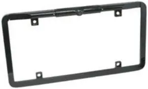 EchoMaster CAM-LFDPLB-N Full Frame License Plate Mount Camera Mirror Image Black