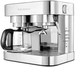 Espressione - Stainless Steel Series Espresso Maker/10-Cup Coffee Maker - Stainless Steel