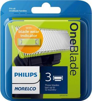 Philips Norelco OneBlade Replacement Blade 3Pack SilverGreenBlack QP23080