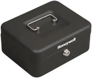 Honeywell - Safe with Key Lock - Black