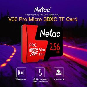 Netac P500 Extreme Pro Micro SD Card TF Card Flash Memory Card MicroSDXC V30/A1/C10 High Speed Up to 100MB/s Retail Pack with SD Adapter