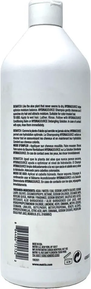 Biolage HydraSource Shampoo - 33.8 oz Shampoo