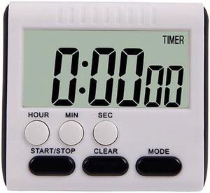 LCD Magnetic Digital Kitchen Timer Digital Alarm Clock Timer Loud Alarm and Big Screen - axGear