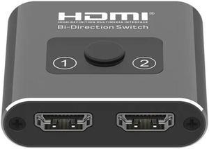 HDMI Splitter / Switch 2 Port Bi- direction 4K Ultra HD 1 in 2 out 2 in 1 out - axGear