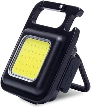 COB LED Flashlight Keychain 500 Lumens Mini Portable Rechargeable Magnet - axGear