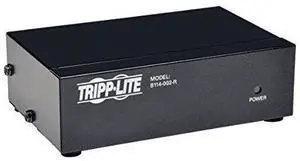 Tripp Lite 2-Port VGA Splitter with Signal Booster High Resolution Video, 350 MHz, 2048x1536 (HD15 M/2xF)(B114-2-R)