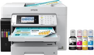 Epson C11CH71201 EcoTank ET16650 Wideformat AllinOne Business Supertank Printer  Inkjet  4800 x 1200 dpi  4 x BuiltIn Tanks  66000 Pages  99 Copies  ESCPR  WiFi