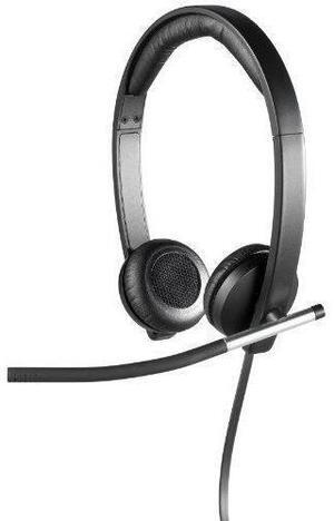 Logitech USB Headset Stereo H650e (Business Product), Corded Double-Ear Headset