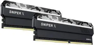 G.SKILL F4-3200C16D-16GSXWB Sniper X Series 16GB (2 x 8GB) 288-Pin PC4-25600/DDR4 3200 MHz Desktop Memory